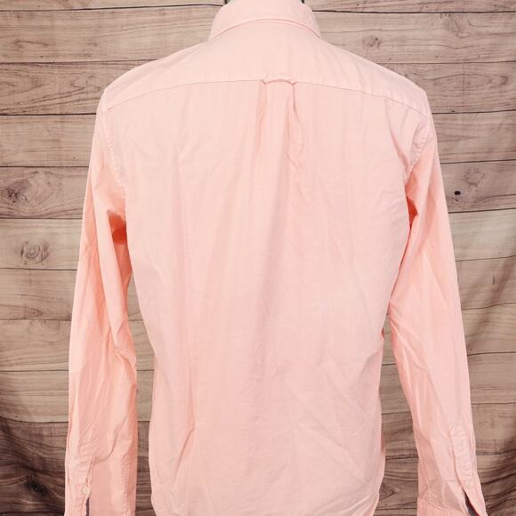 AEROPOSTALE PINK PEACH LONG SLEEVE BUTTON DOWN SHIRT MENS SIZE M MEDIUM - Picture 4 of 7